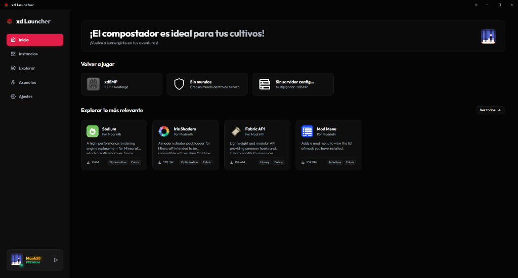 xd Launcher - Pantalla de inicio